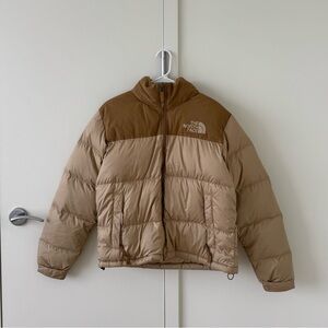 The North Face Two Tone Beige Tan Puffer